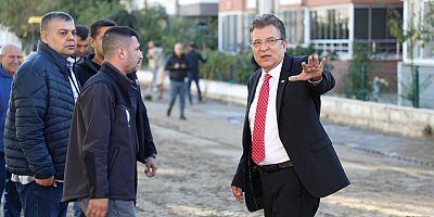 BAŞKAN ARSLAN ÇALIŞMALARI YERİNDE TAKİP ETTİ