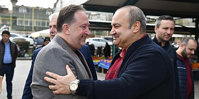 BAŞKAN ORKAN PAZAR ESNAFIYLA BULUŞTU