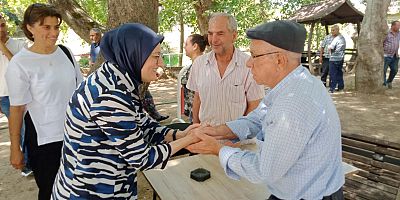 BELGİN UYGUR İLÇE ZİYARETLERİNE DEVAM EDİYOR