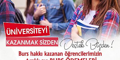 BURHANİYE BELEDİYESİ BURS ÖDEMELERİ YAPILDI