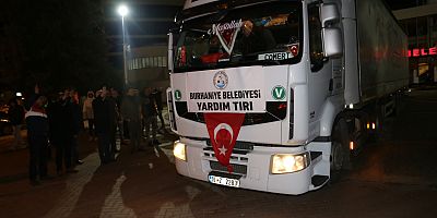 BURHANİYE BELEDİYESİ’NDEN DEPREM BÖLGESİNE YARDIM TIRLARI GİTMEYE DEVAM EDİYOR