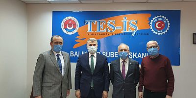 CANBEY'DEN TES-İŞ'E ZİYARET