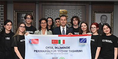 Gençler, projelerini Başkan Akın’la paylaştı