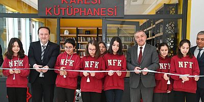 KARESİ BELEDİYESİ’NDEN BİLSEM’E KÜTÜPHANE