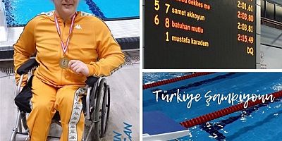 PARA YÜZÜCÜ SİNAN BALACAN TÜRKİYE ŞAMPİYONU